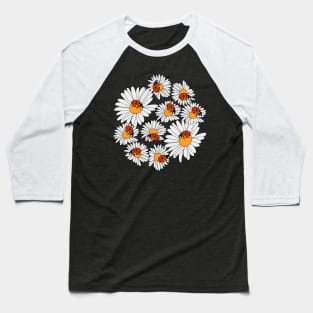 Ladybirds on daisies as a bouquet Baseball T-Shirt